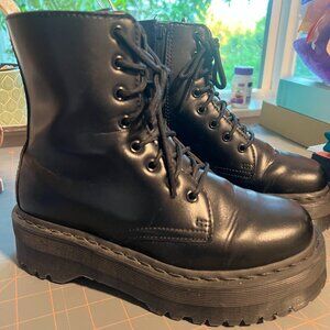 Unixex Dr. Martens’ Boots: Vegan JADON II MONO BLACK zboots
